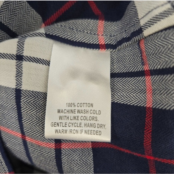 UNTUCKit Citra Plaid Long Sleeve Button Down Shirt Size 4 preppy business office - Picture 4 of 7